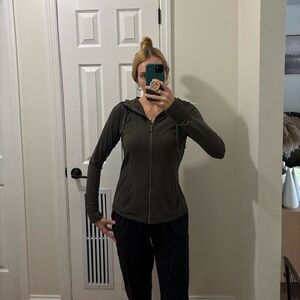Lululemon dark army green define zip up jacket